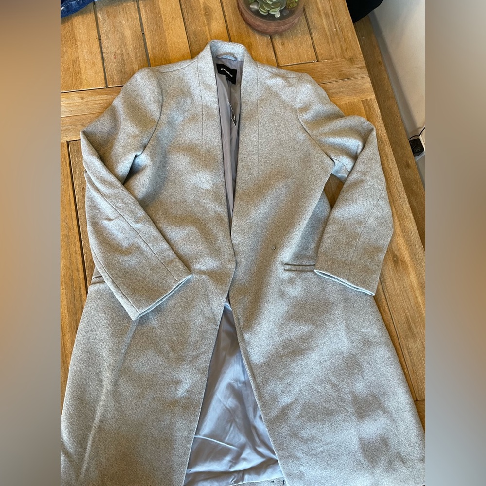 Express size medium wool blend pea coat new with tags